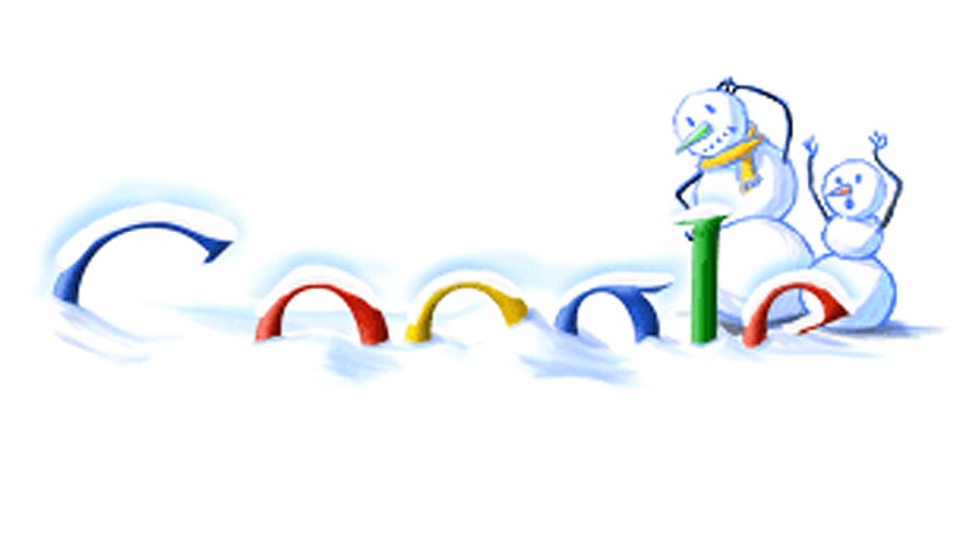 Google Winter doodle logo